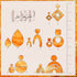 1064 - Orange Scatter Abstract